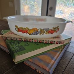Vintage Fire-King Fruit Baking Dish