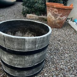Three Large Flower Pots 
