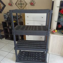 Book. Shell.   Organizer. 4 Tiers.  36" Inches Long   18"  Inches Depth  58" Inches Height Like New Very Strong $25