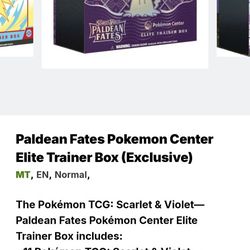 Pokemon Cards Paldean Fates