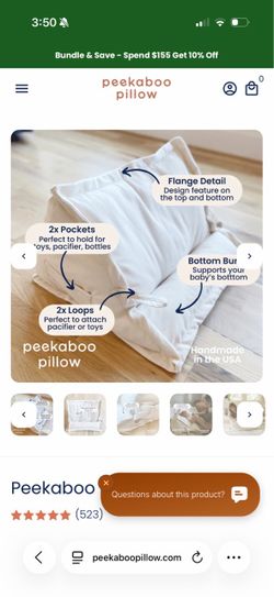Peekaboo Pillow
