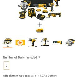 Dewalt 7 Tool Combo Kit