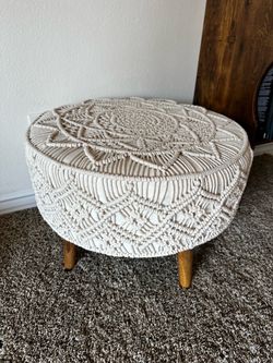 Woven ottoman