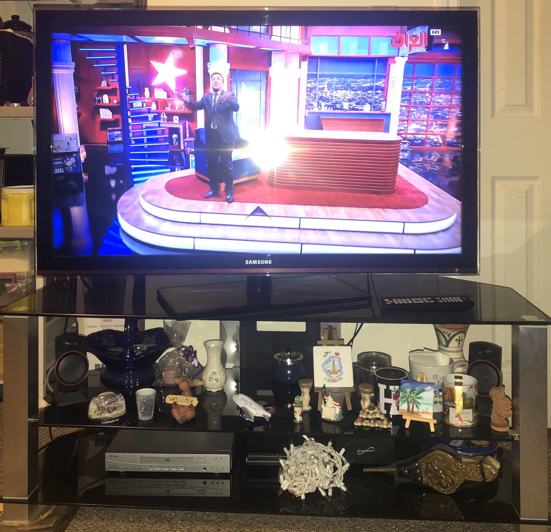 Samsung 55” TV and TV Stand combo