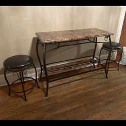 Contemporary Wine rack  W/ 2 Bar Stools $180 (OBO)