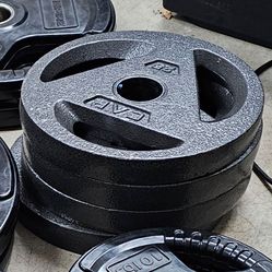 Four 25lb Olympic Weight Plates