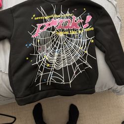 Sp5der Punk Jacket - Black