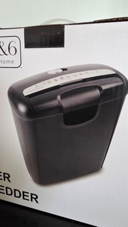 BOND & 6 Kitchen & Home 6 Paper Strip Cut Small Paper Shredder