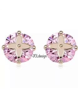 Luxury designer fourleaf clover Gold pleated studded jewelry