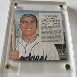 GIL HODGES 1954 RED MAN #3 BROOKLYN DODGERS VINTAGE EX-NRMT BASEBALL CARD