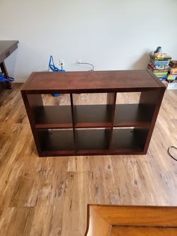 Wooden Cubby Shelf