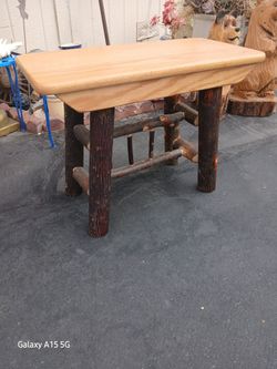 Tree Log End Table