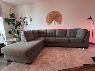 Living Spaces 115” Sectional Couch