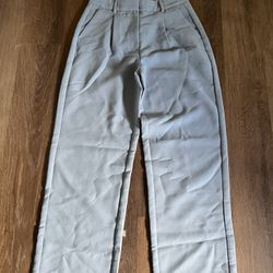 Light Blue Wide Leg Trousers 