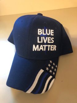 Blue lives matter baseball cap