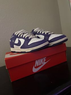 Nike Dunk Low White Purple Sneakers