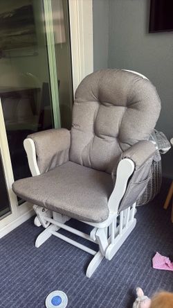 Rocking chair with foot stool