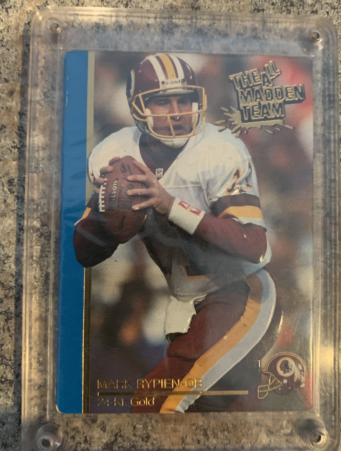 1991 action packed all madden team 24 karat gold