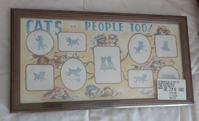 Cats Vintage Picture Frame