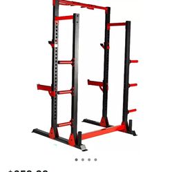 Gym Equipment Power Rack  White /Blue