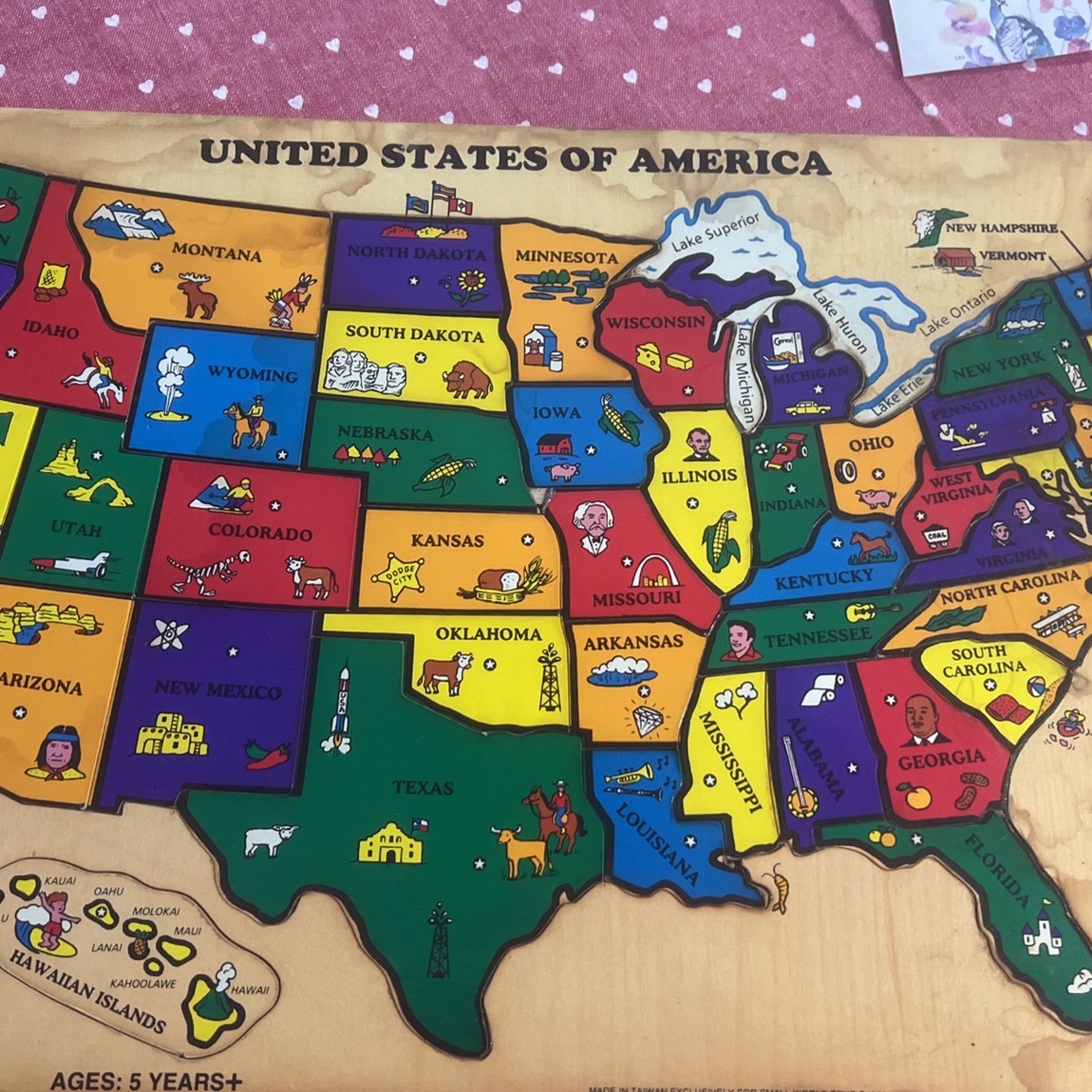 Vintage Solid Wood Puzzle