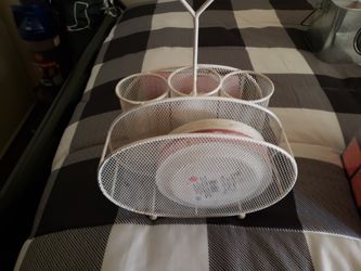 Camping plate holder