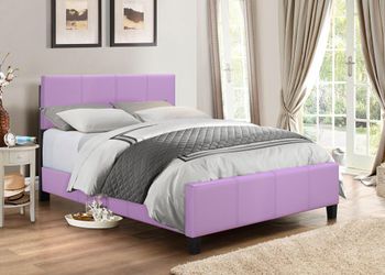 Brand new Twin Purple Bed. Mattress sold separately. New in box