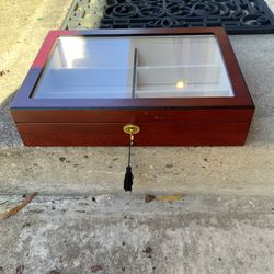 Wooden Eyeglasses, Watches or. Trinket Organizing Box