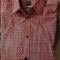 Long Sleeve Hearts Dress Shirt