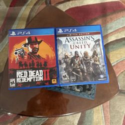 Red Dead 2 And Assassin’s Creed Unity PS4
