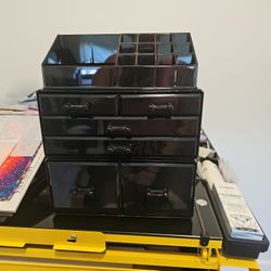 3 PC Makeup Organizer W 6 Drawers