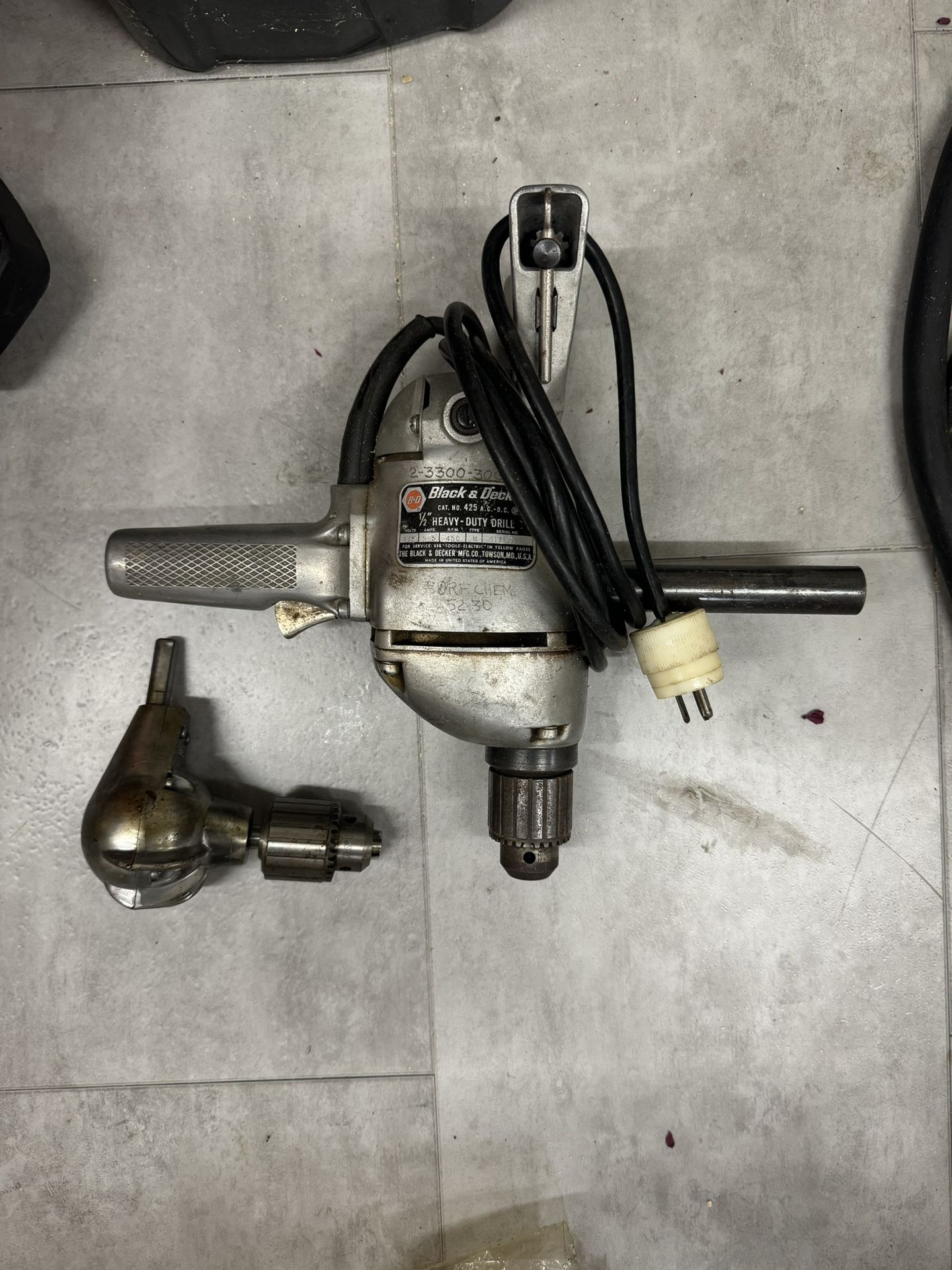 Vintage Black and Decker drill