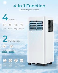 Portable Air Conditioners, 10,000 BTU 4-in-1 AC Unit, 450 Sq. Ft.