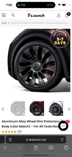 Tesla Rim Covers From Teslaunch