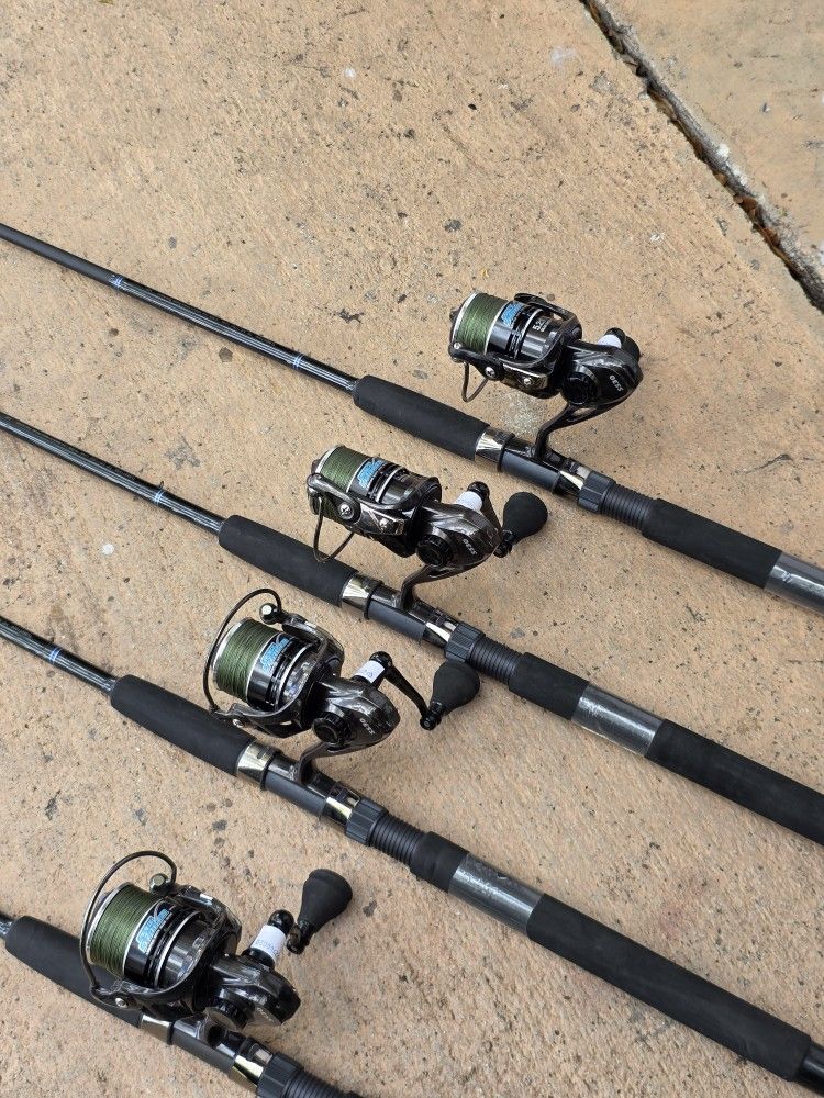 Salt Striker Fishing Reel/Braid/Tightline Rods...85.00 Each