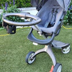 Stokke Xplory stroller with accessories