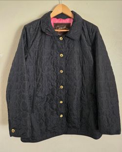 Womens Coach Signature C Monogram Jacket