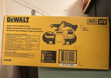 DEWALT 20-Volt MAX 3-3/8 in. Cordless Brushless Bandsaw (Tool-Only) $250