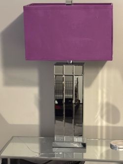 SET OF 2 MIRRORED TABLE LAMPS