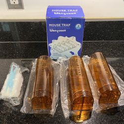 3-pack Wanqueen Humane Mouse Traps - CATCH & RELEASE - Reuse-able