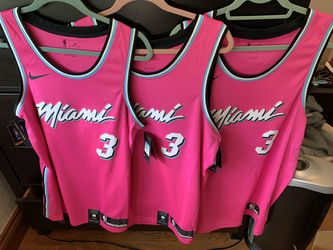 Dwyane Wade Miami Heat Sunset Vice Pink Earned Edition Jersey for Sale in  Cooper City, FL - OfferUp