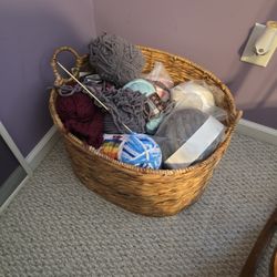 Big Basket Of Yarn