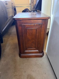 Solid cherry wood filing cabinet