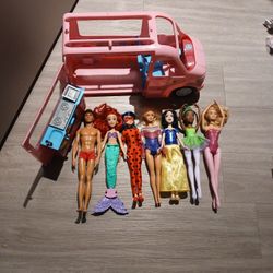 Camper   cayak  7 Dolls