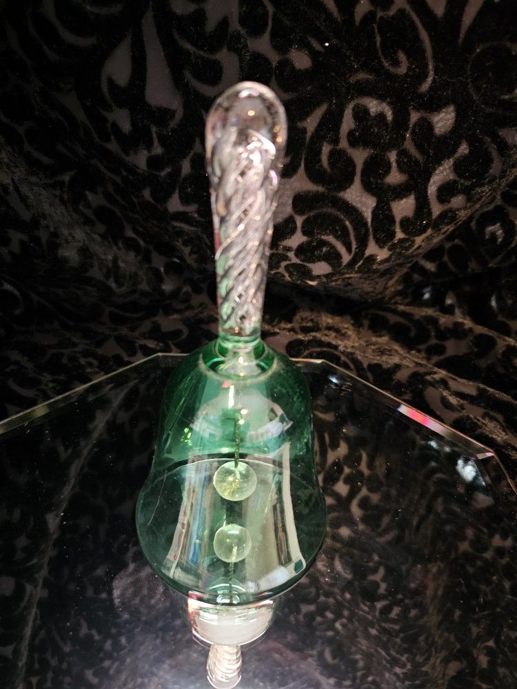 $10.00 - Glass Bell, Gorgeous Design Style! Like New Condition!