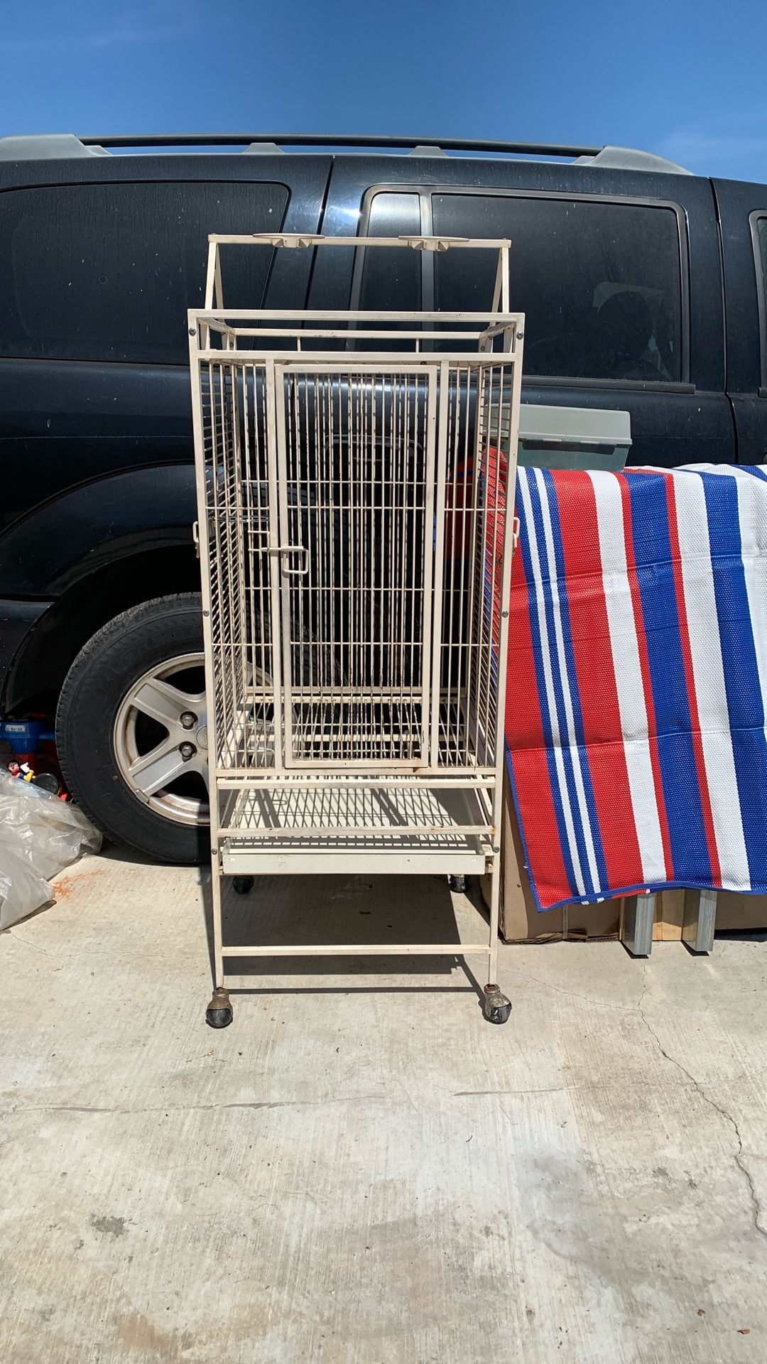 #bird Cage #large #metal #parrot #tall