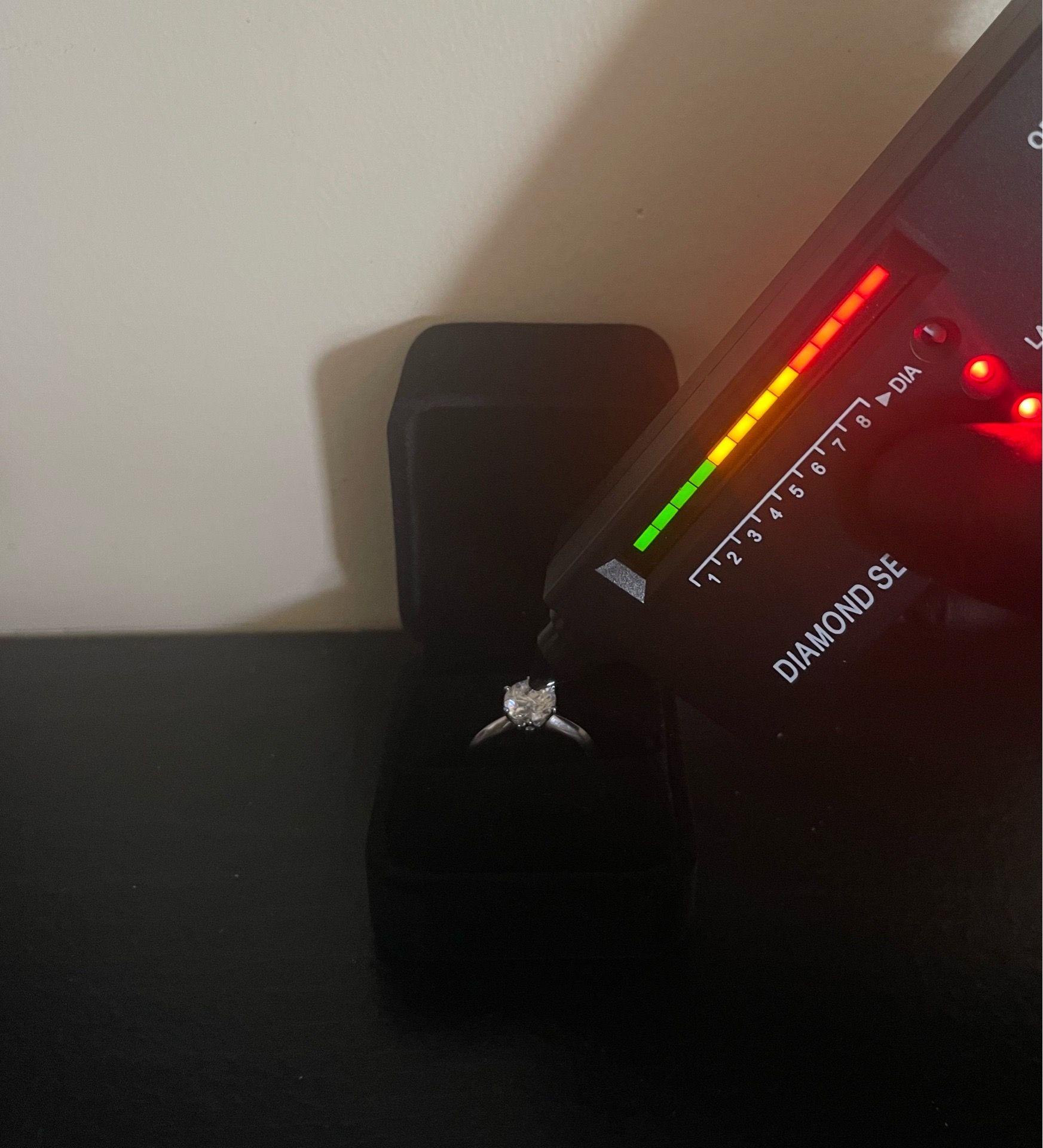 VVS1 Moissanite engagement ring