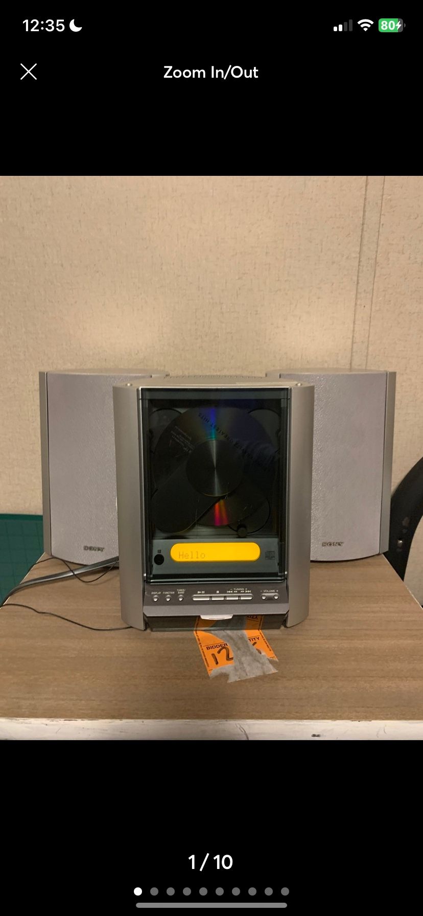 Sony CMT-EX5 Micro HiFi Bookshelf CD Player Stereo System TESTED!
