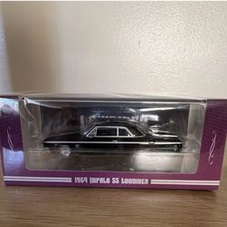 97IM 1964 Chevrolet Impala SS Lowrider Series Black (hydraulic suspension) Scale 1:64