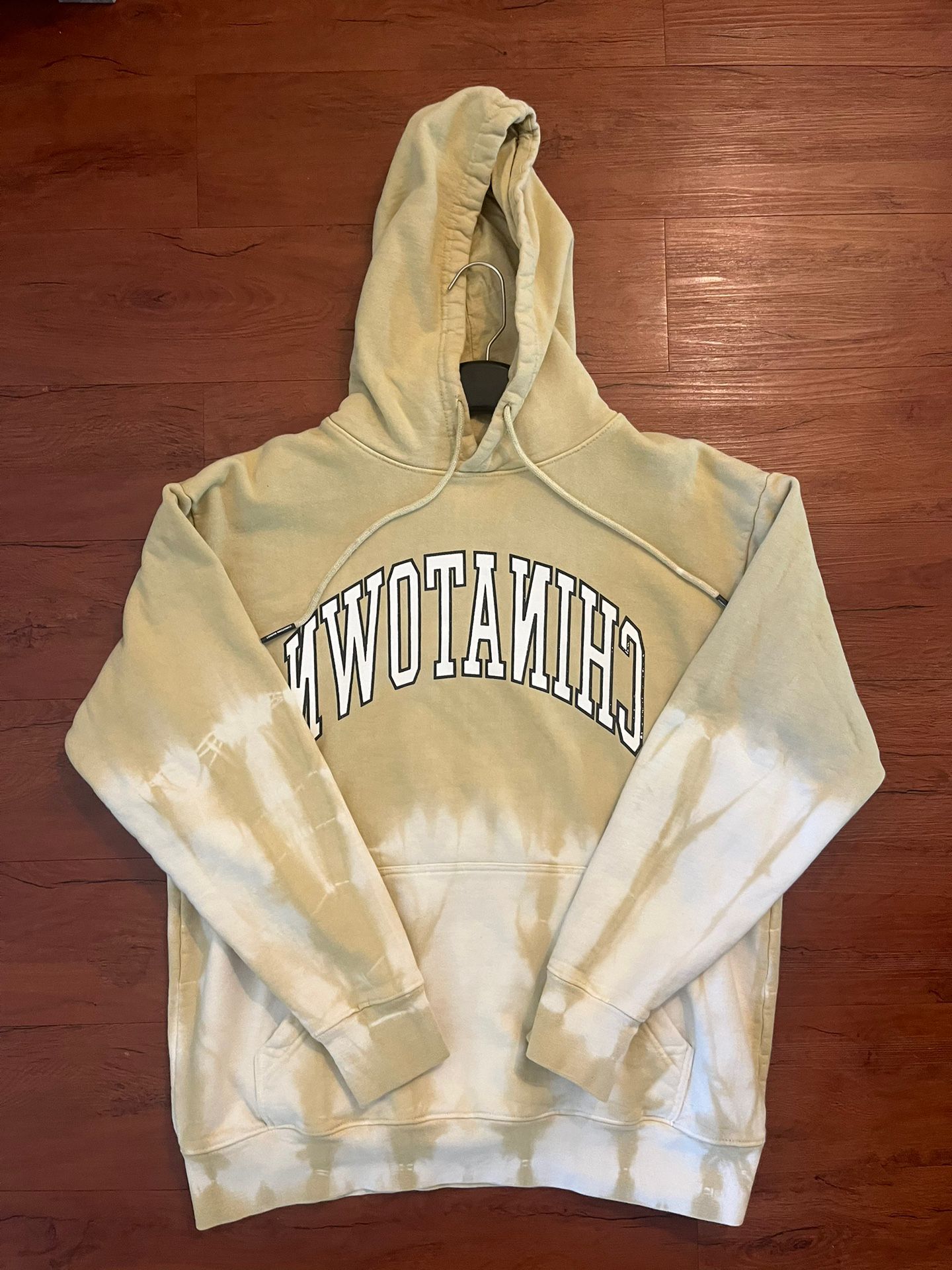 Chinatown Market Hoodie Yellow Tie Dye Large